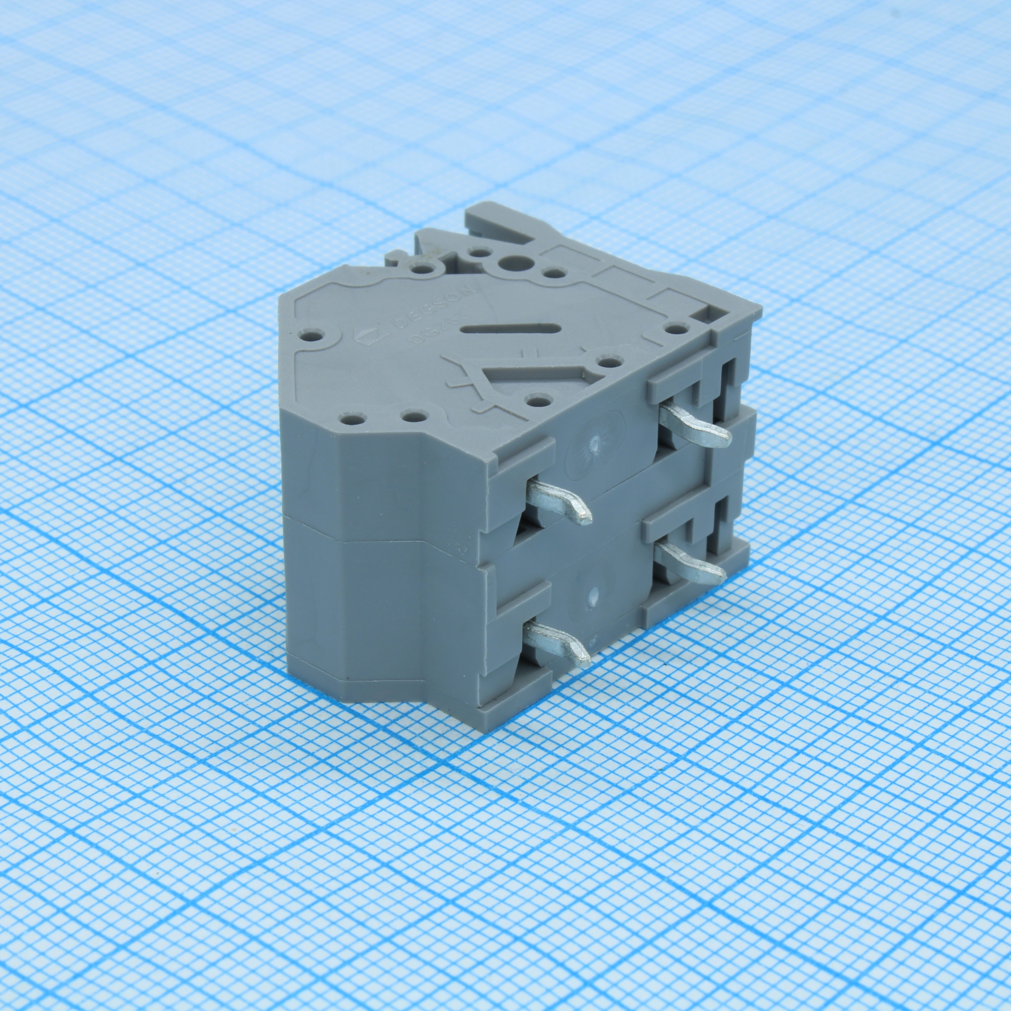 DG263-10.0-02P-11-00A(H) - Нажимной безвинтовой клеммный блок. Зажим типа зажимная клеть. Серия DG263-10.0