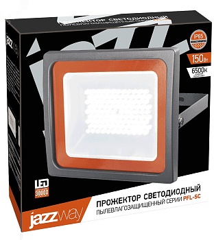 Прожектор светодиодный PFL-SC 150Вт 6500К IP65 190-260В ДО закален. матов. стекло 5005167