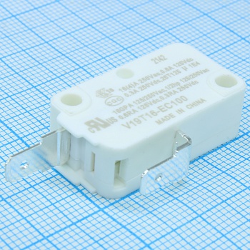 V19T16-EC100 - Микропереключатель SPST 250В 16А