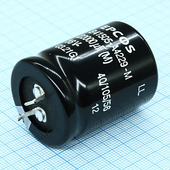 B41505A4229M - Конденсатор алюминиевый электролитический 22000мкФ ±20% 16В защелкиваемые выводы