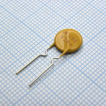 RXEF065 - Самовосстанавливающийся предохранитель PTC 0.65A(hold) 1.3A(trip) 72V 40A 0.88W 5.3s 0.31Ohm, радиальные выводы, 9.4 X 3 X 14.5mm, россыпью