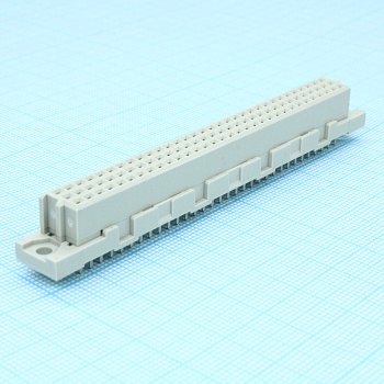 9-1393640-3 - Разъем DIN 41612, Серия Type C, 64 контакт(-ов), Гнездо, 2.54 мм, 3 ряда, a + b + c
