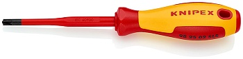 Тонкая отвертка PlusMinus KN-982502SLS - Отвертка PZ/S2x100 с комбинированным шлицем, с изолированной многокомпонентной рукояткой, испытанной на соответствие нормам VDE