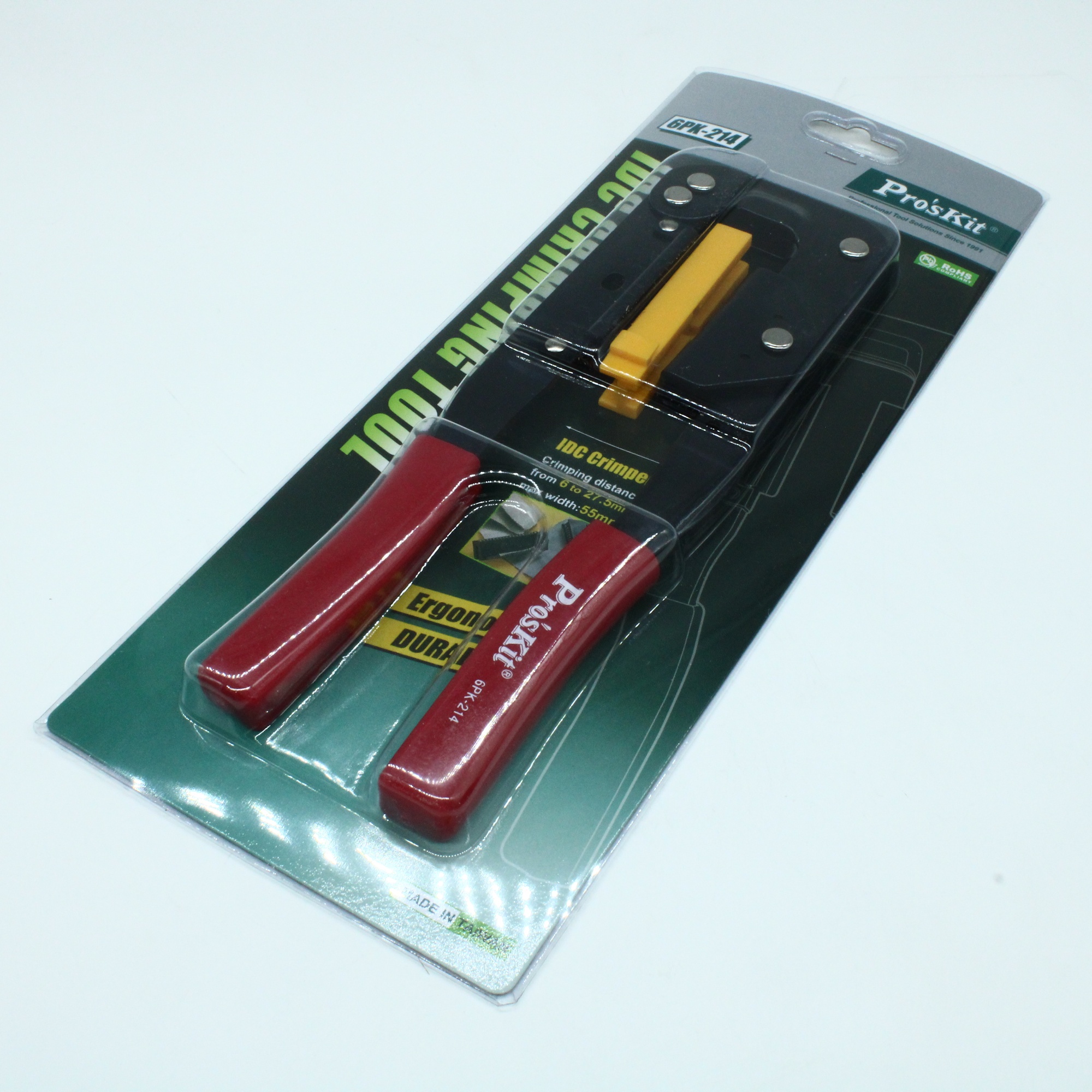 6PK-214 - Кримпер  для обжима IDC коннекторов 9 1/2" высотой от 6 до 27,5 мм.