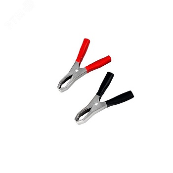 Зажим "Крокодил" 50 А 98 мм (2шт.) - Зажим "крокодил" 50А с изоляторами