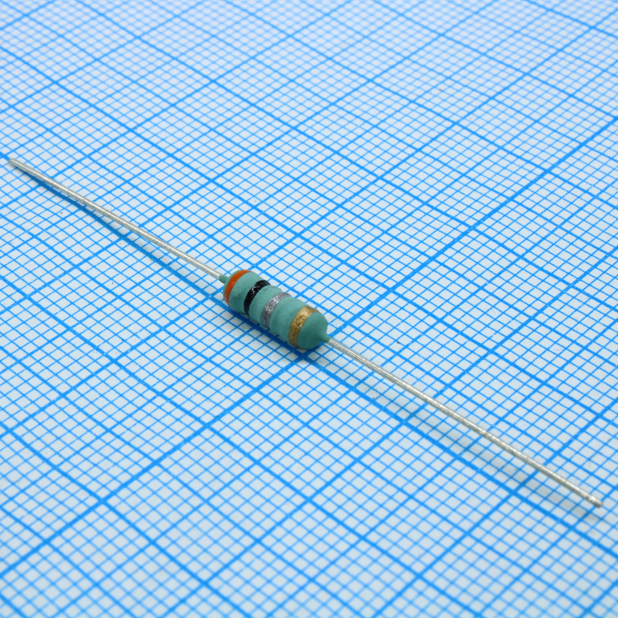 KNP-50JB-52-0R3 - Резистор проволочный постоянный 0.5Вт 0.3Ом ±5% ±300ppm/°C