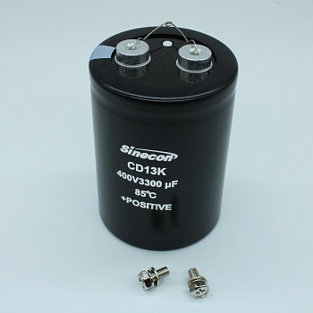 GBK332M2G76A5BZVG5S00 - Конденсатор алюминиевый электролитический с выводами под винт 400ВDC 3300мкФ 20% 76*105мм 12000ч 12.1A