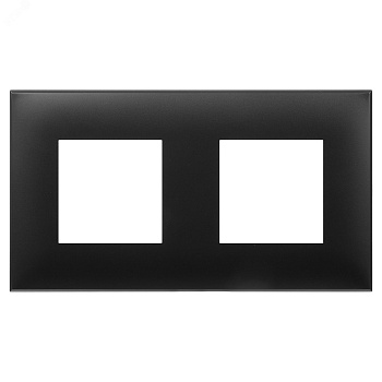 Рамка 2-м 4мод. Avanti "Черный матовый" 4412904