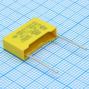 SMXVH683KD1XXAB1515 - Пленочный конденсатор X2, 310VAC, 0.068мкФ ± 10%, размер 18 х 5 х 11 мм, Р=15 мм, +110°C