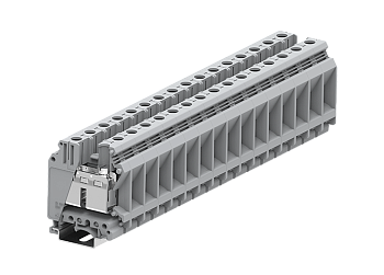 Проходная клемма 335901 - Проходная клемма, UK35, тип фиксации провода: винтовой, номинальное сечение: 35 мм кв., 125A, 1000V, ширина: 15 мм, цвет: серый, тип монтажа: DIN 35
