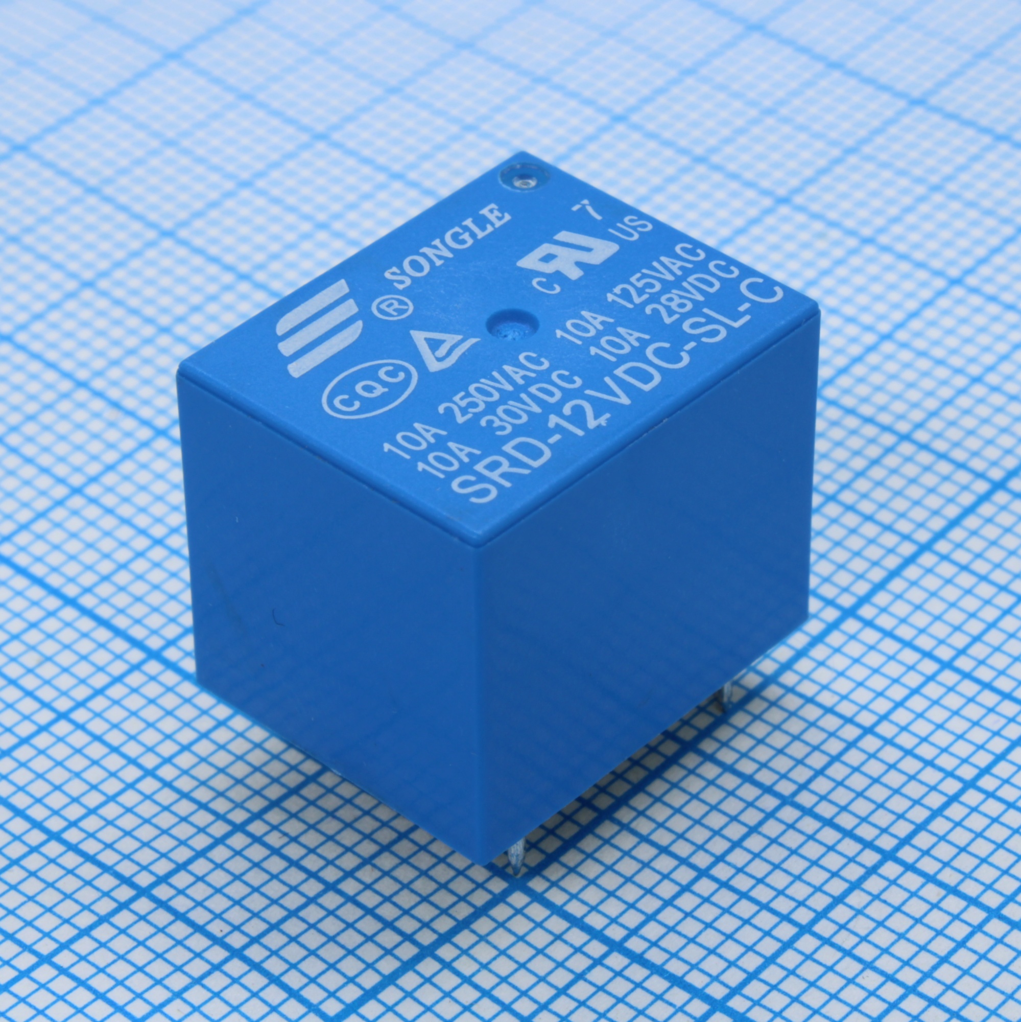 SRD-12VDC-SL-C - Реле сигнальное одна группа на переключение катушка 12В 15.6x19.2мм