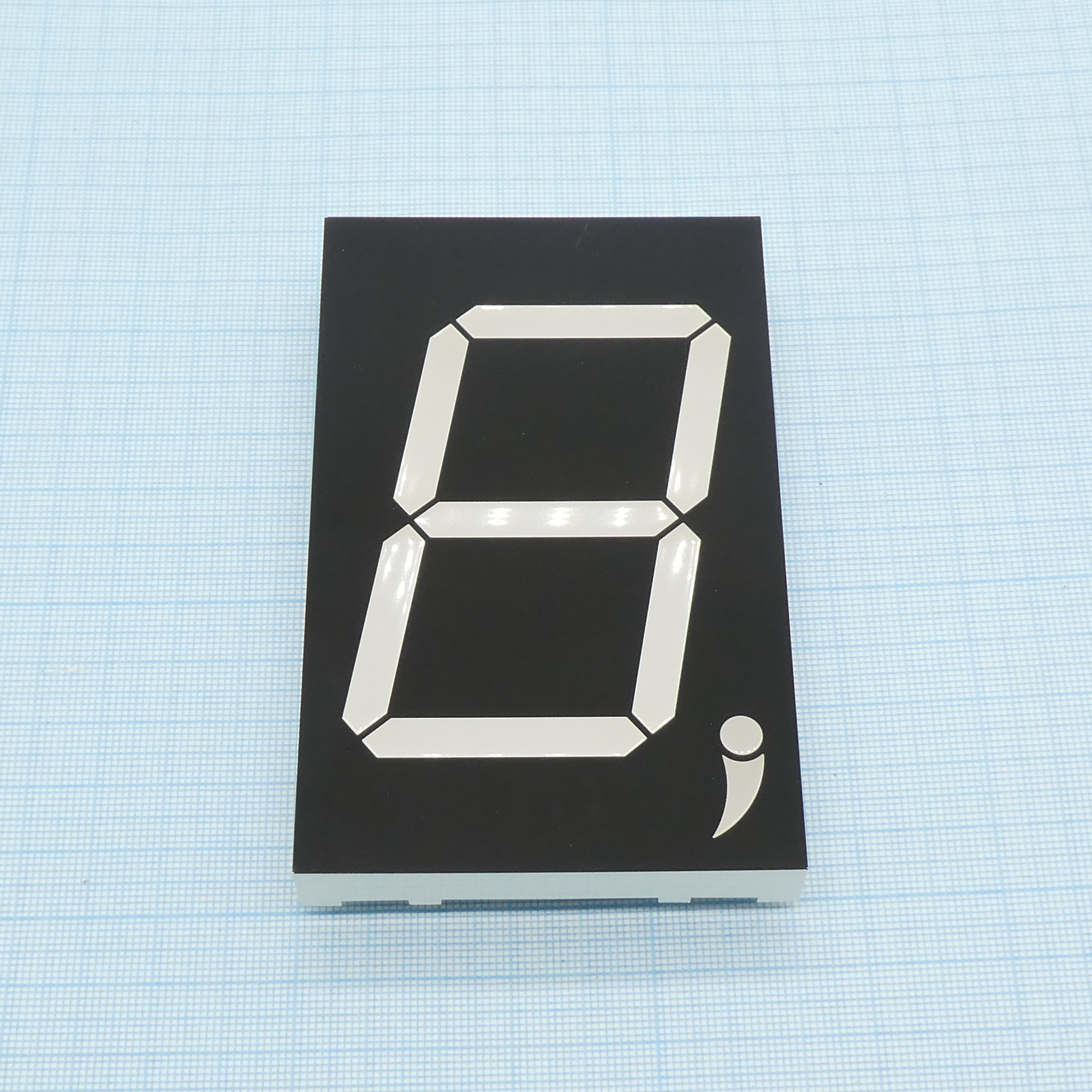 FYS-30011BUHR-11 - 1 разрядный индикатор 76мм/красный/645нм/80-150мкд/ОА