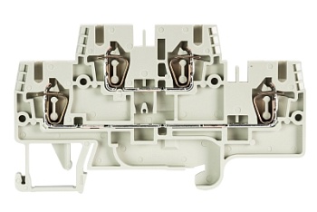 Клемма этажн. WKFN 2,5 E/N/D/35 - Этажная клемма, верхний уровень - синий, нижний уровень - серый, тип фиксации провода: пружинный, номинальное сечение: 2,5 мм кв., 24A, 500V, ширина: 5 мм, цвет: серый, тип монтажа: DIN 35
