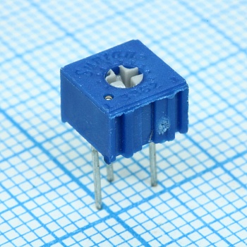 TSR-3362P-333R - Потенциометр однооборотный керметный 33кОм 0.5Вт ±10% (6.6 X 6.99 X 4.7мм)