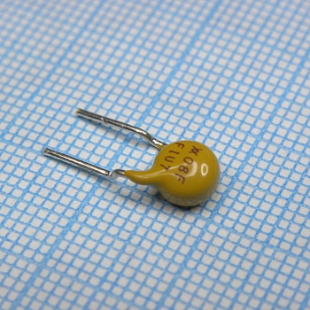 TRF250-080T - Самовосстанавливающийся предохранитель PTC 0.08A(hold) 0.16A(trip) 250VAC 60VDC 3A 0.6W 4s 15Ohm Radial 5.8 X 4.6mm Bag