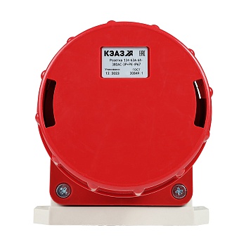 Розетка 134-63А-6h-380AC-3P+PE-IP67 241220