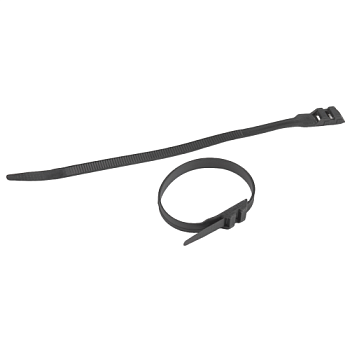 Хомут кабельный для СИП 9.0х180 с горизонт. замком NO-224-592 черн. (уп.100шт) Эра Б0066054