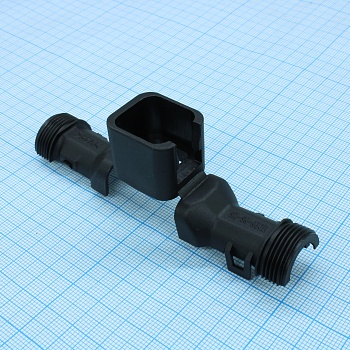 1011-267-0605 - Корпус автомобильного разъема (кожух), полиамид 6/6