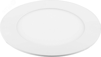 Светильник светодиодный ДВО-6w 4000K 480Лм slim белый 28500