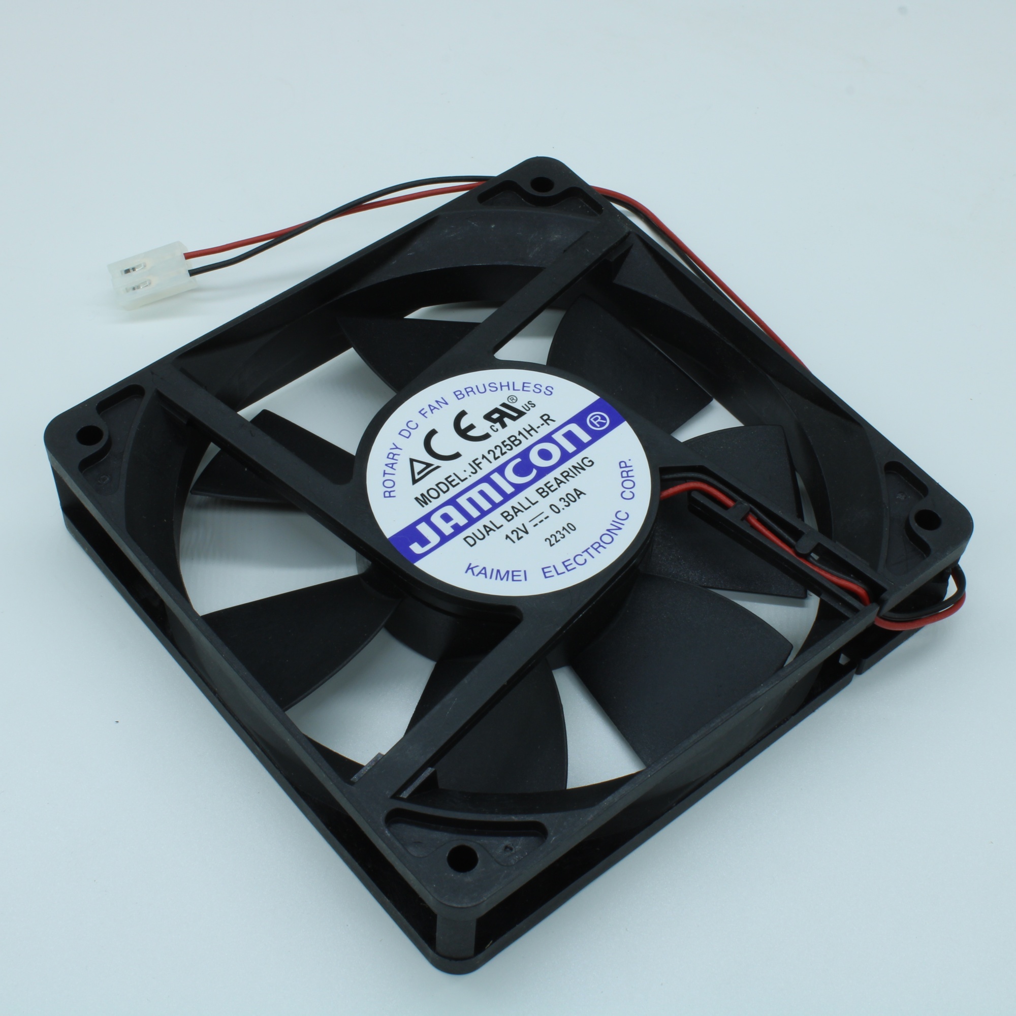 JF1225B1H-R - Вентилятор 12В 2400об/мин 136м3 /час, 120x120x25мм, 39.5dBA, подшипник качения