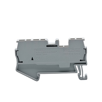 Торцевая крышка G-JUT3-2.5/1-2-GY - Торцевая крышка для клемм JUT3-2.5/1-2, цвет: серый