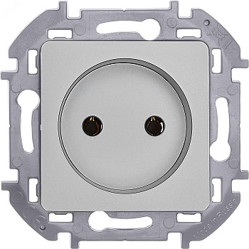 Розетка 1-м СП Inspiria 16А IP20 250В 2P механизм алюм. Leg 673712