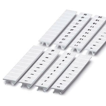Маркировка для клемм, ширина 6 мм, L1,L2,L3,N,PE, горизонтальная ориентация, 1шт.=полоса из 10 маркеров NUPUTUK-6-L1-PEH