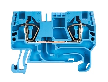 Клемма WKFN 4/35 BLAU - Проходная клемма, тип фиксации провода: пружинный, номинальное сечение: 4 мм кв., 32A, 800V, ширина: 6 мм, цвет: синий, тип монтажа: DIN 35
