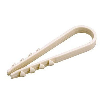 Дюбель-хомут 11-18 для круглого кабеля бел. (уп.100шт) 07-4502