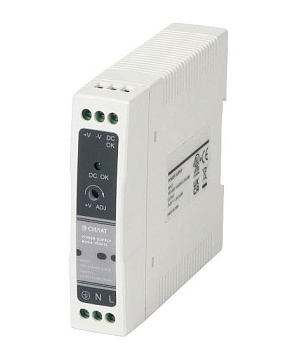 Источник питания 24 V DC/1 A, 902410 - Источник питания, однофазный, 24VDC / 1A, 24W, диапазон входн. напр.: 90 - 264VAC / 127 - 370VDC; габариты (мм): 100х93х23, монтаж: на DIN рейку