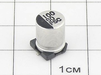 ЧИП 100мкФ 50В (8х10.2) 105°C