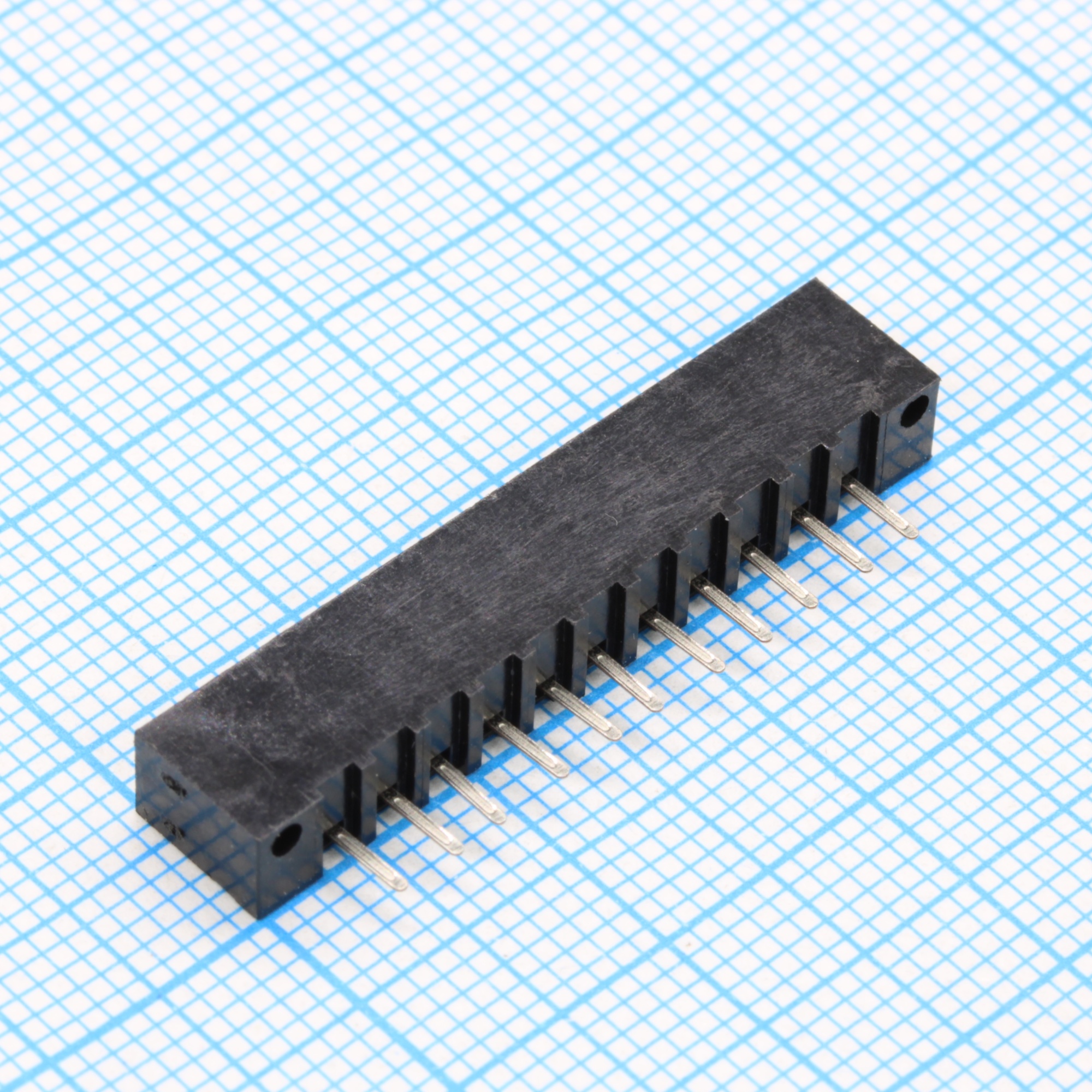 DS1020-11ST1D - FPC разъем для шлейфа на плату прямой 11pin, шаг 2.54мм