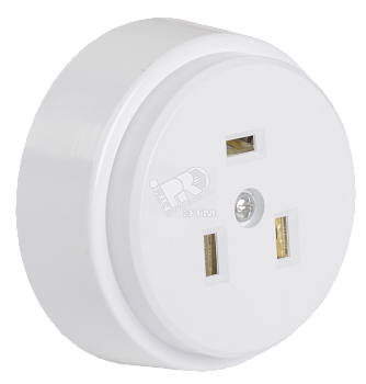 РПпл10-01-Ст Розетка разборная для плиты с з/к о/у 32А белая ERP10-32-01-K01