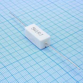 SQP5001RJBP - Резистор керамический цементный аксиальный (SQP) 5Вт 1Ом ±5%