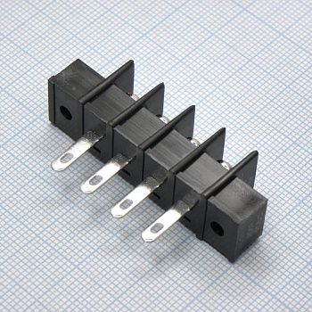 DG25H-A-04P-13-00A(H) - Барьерный клеммный блок 4 контакта. Серия DG25H-A