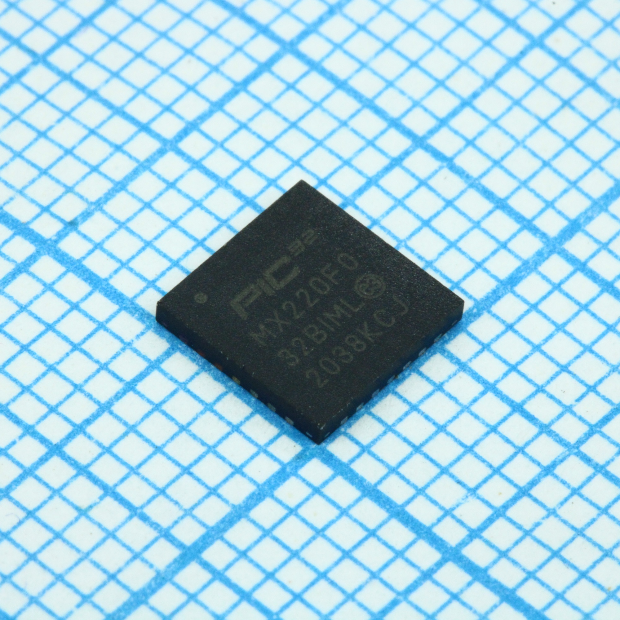 PIC32MX220F032B-I/ML - Микроконтроллер 32-бит 32кБ Флэш-память 8кБ ОЗУ 40МГц шина USB 4 канала рямого доступа