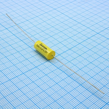 TS04A02E104KSB000R - Конденсатор металлоплёночный полиэтилентерефталатный 0.1мкФ 250В ±10% (16х6.5мм) аксиальные выводы 105°C россыпь