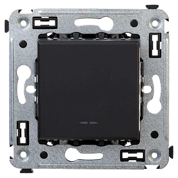Переключатель 1-кл. СП Avanti "Черный матовый" 4412113