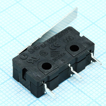 SM5-03P-28G-G - Микропереключатель с длинной лапкой 125В 5A