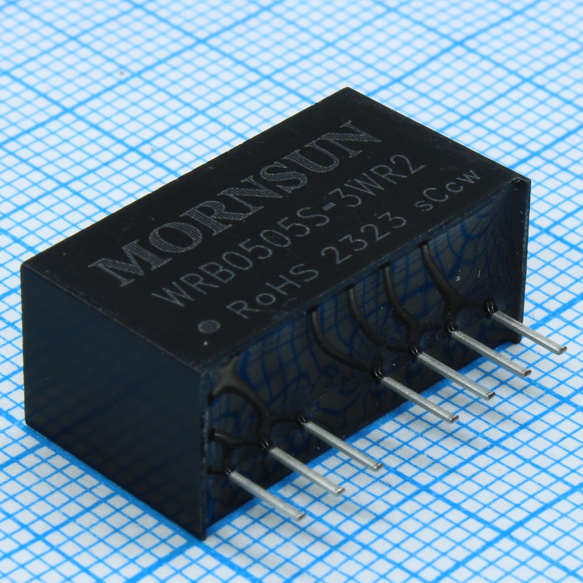 WRB0505S-3WR2 - Преобразователь DC/DC мощность, Вт: 3 вход 5В выход 5В изоляция: 1500В