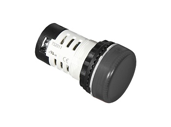 Зуммер (черный) TS2010-4DB60 - Зуммер, прерывистый звук, без подсветки, AC/DC 12V, пластиковое переднее кольцо, диаметр головки кнопки 29,5 мм, диаметр посадочного отверстия: 22 мм, цвет: черный