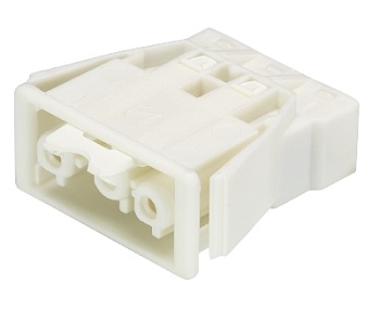 Разъем GST18I3F B2 REV  WS 92.031.7658.0 - Розеточный разъем в панель, 3 полюса, пружинная фиксация, толщина панели 1,5-2,5 мм номинальное напряжение: 250V, номинальный ток: 20A, цвет: белый, серия gesis GST18i3