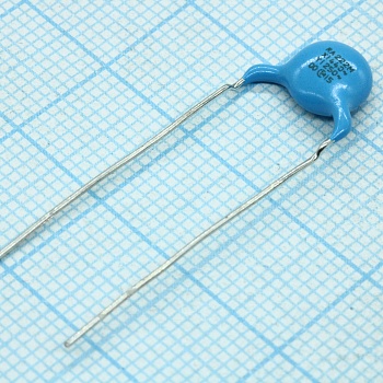 DE1E3RA222MN4AN01F - Конденсатор керамический помехоподавляющий радиальный X1/Y1 2200пФ 250VAC E ±20% (9 X 4мм), длин. форм. выводы с шагом 10мм, на ленте