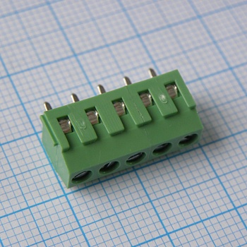 DG381-3.81-05P-14-00A(H) - Винтовой клеммный блок. Серия DG381-3.81