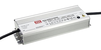HLG-320H-C1050DA - AC-DC, 320.3Вт, IP67, вход 90…305В AC, 47…63Гц/127…431В DC, ККМ, выход 152…305В/1050мА, изоляция 3750В AC, в кожухе 252х90х43.8, -40…+70°С, DALI димминг