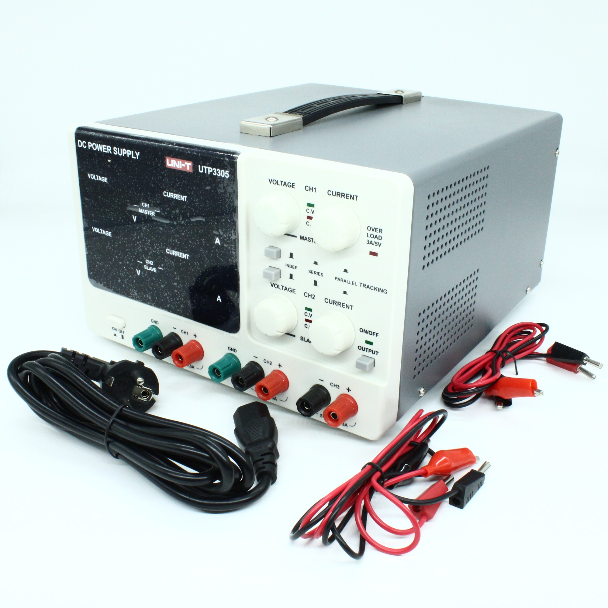 UTP3305 - Блок питания лабораторный 3 канала 0-32В/5Ax2, 5В/5A