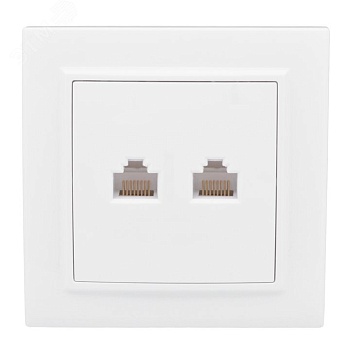 Розетка компьютерная 2-м СП Минск RJ45 бел. ERK02-035-10