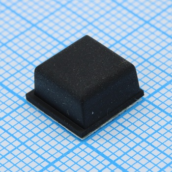 RF-3001 - Квадратная резиновая ножка черного цвета на клеевой основе 3M