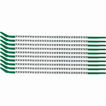 brd133180 - SCN-09-U клипсы белые, 300шт/упак, для провода 2,5-3,0мм диаметра, легенда U