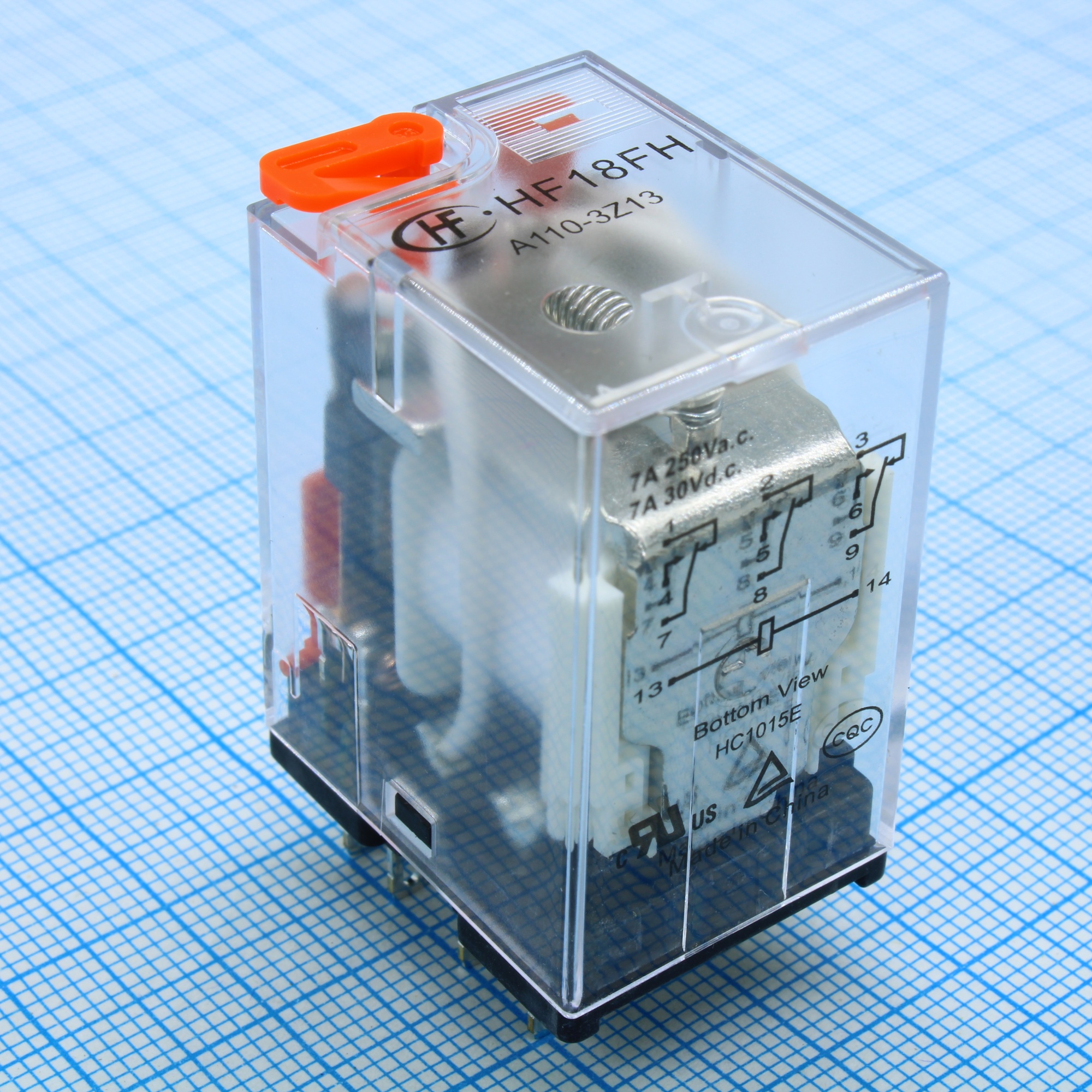 HF18FH/A110-3Z13 - Реле силовое 10А 3 группы на переключение катушка 110В переменного тока